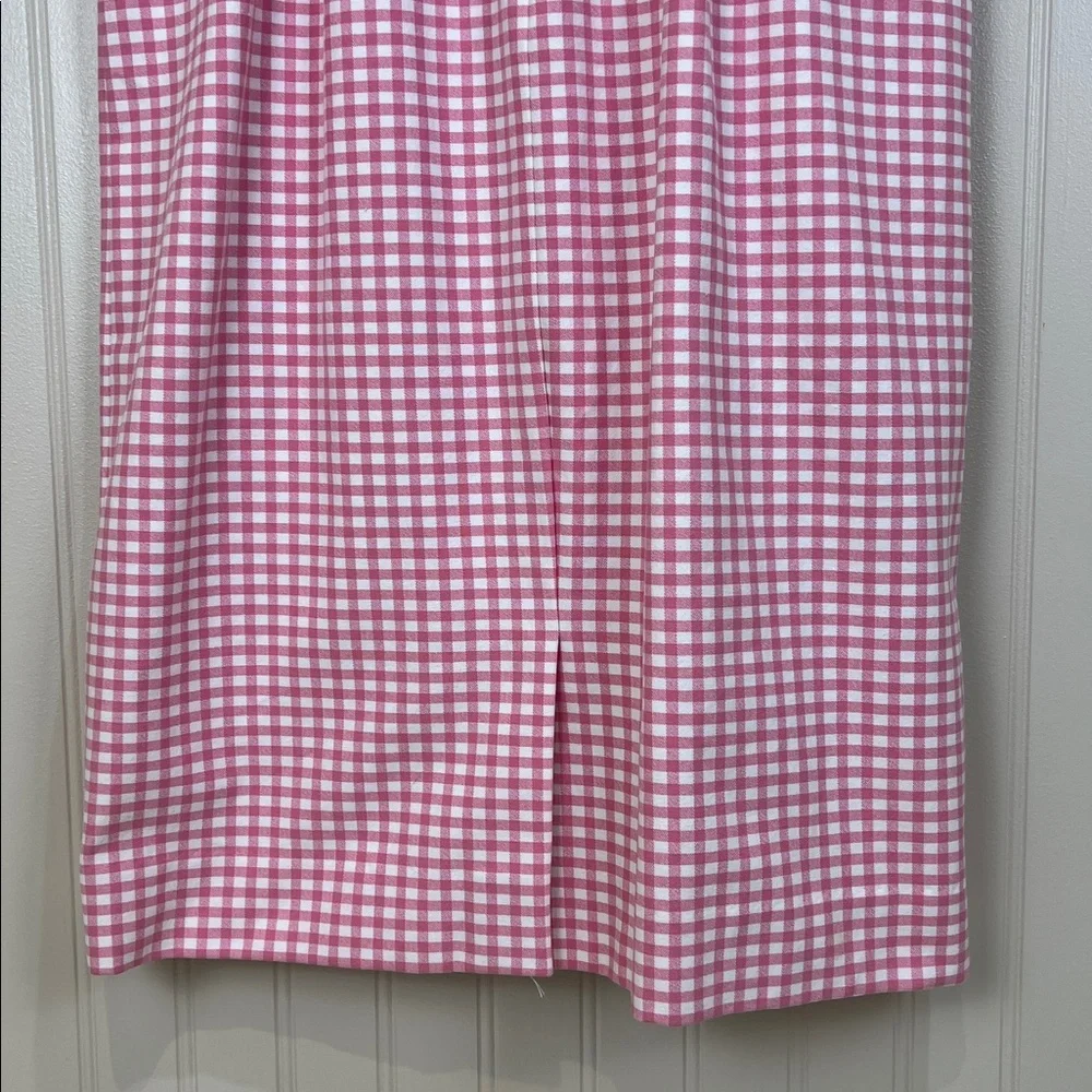 NWT J Crew Gingham Check Pink Sheath Dress Size 6T